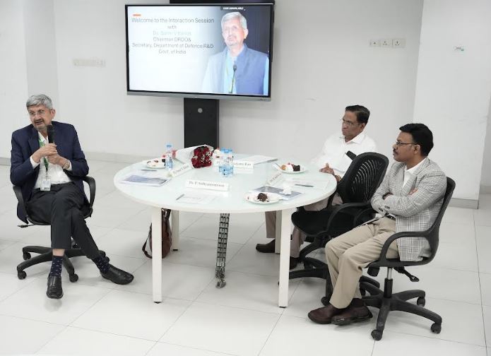 DRDO Chairman Dr Samir V Kamat Engage in Insightful Interaction with SRM University–AP Faculty DRDO Chairman Dr Samir V Kamat Engage in Insightful Interaction with SRM University–AP Faculty