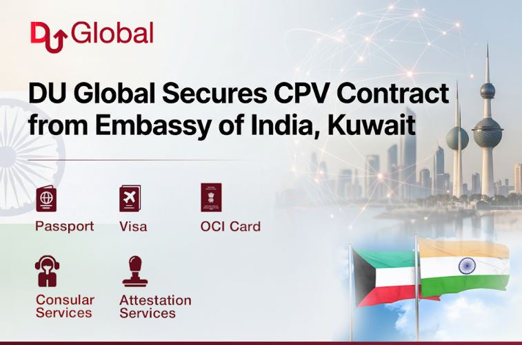 Dudigital Global Limited Secures CPV Services Contract from Embassy of India, Kuwait Dudigital Global Limited Secures CPV Services Contract from Embassy of India, Kuwait