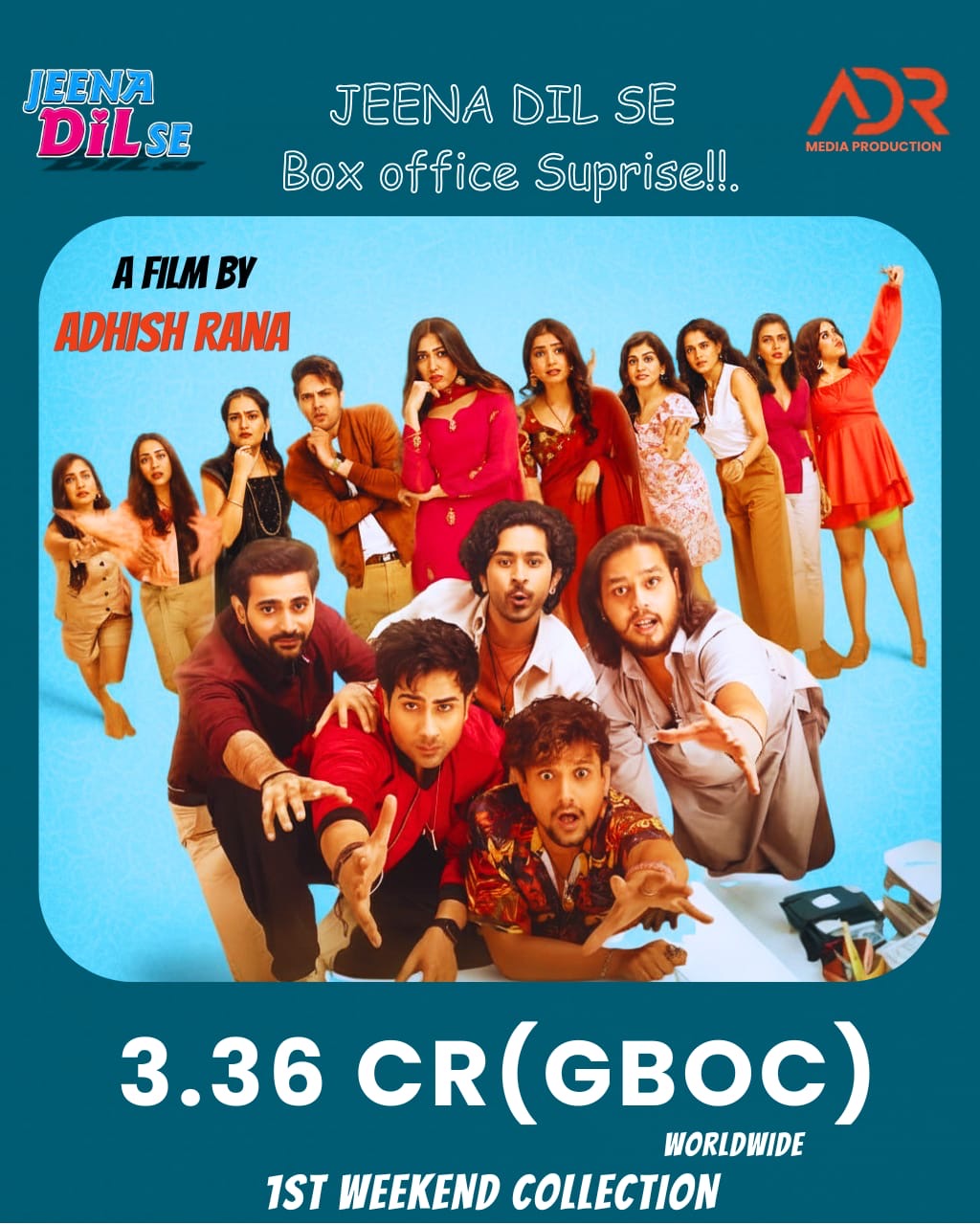 Jeena Dil Se Continues to Surprise; Collects Rs 3.36 Crore Worldwide in Opening Weekend Jeena Dil Se Continues to Surprise; Collects Rs 3.36 Crore Worldwide in Opening Weekend